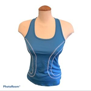 Lululemon Silverescent Racerback Blue Singlet